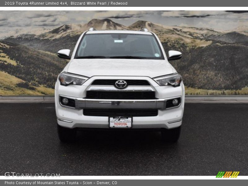 Blizzard White Pearl / Redwood 2019 Toyota 4Runner Limited 4x4