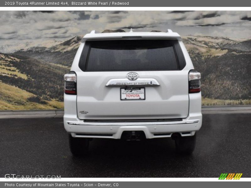 Blizzard White Pearl / Redwood 2019 Toyota 4Runner Limited 4x4