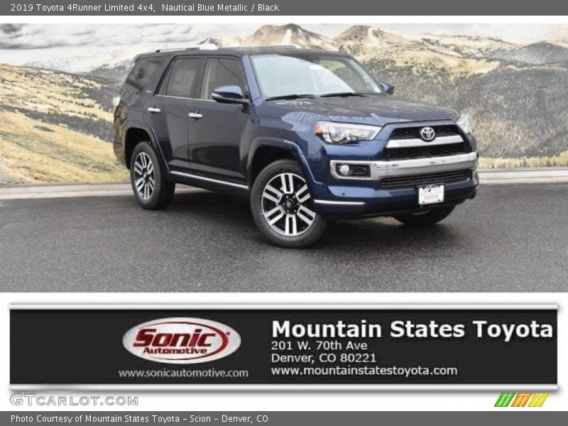 Nautical Blue Metallic / Black 2019 Toyota 4Runner Limited 4x4
