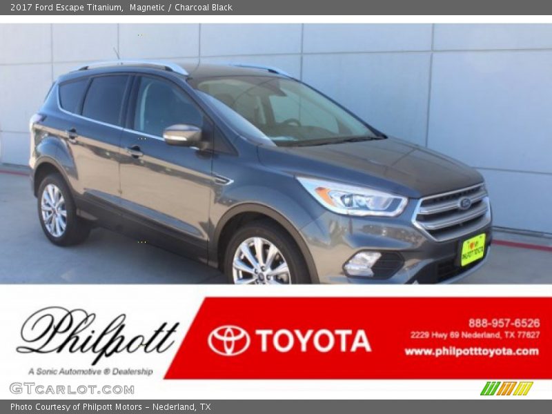 Magnetic / Charcoal Black 2017 Ford Escape Titanium