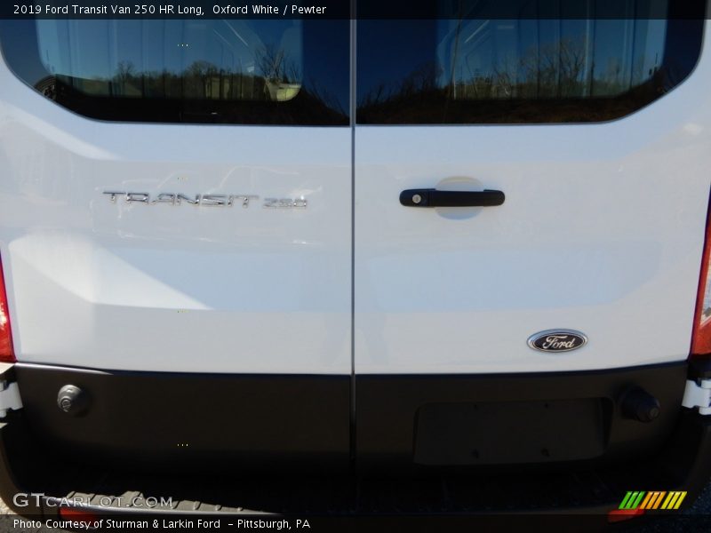 Oxford White / Pewter 2019 Ford Transit Van 250 HR Long