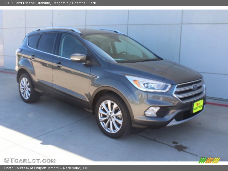 Magnetic / Charcoal Black 2017 Ford Escape Titanium