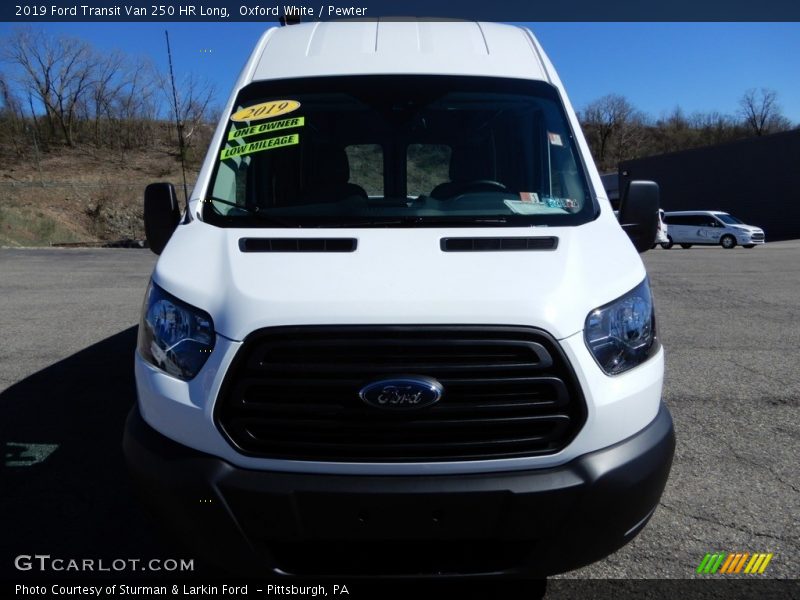 Oxford White / Pewter 2019 Ford Transit Van 250 HR Long