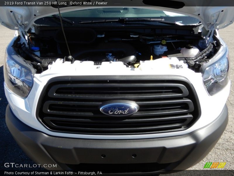Oxford White / Pewter 2019 Ford Transit Van 250 HR Long