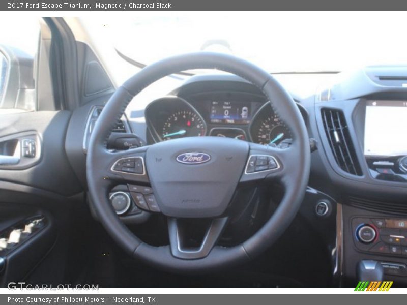 Magnetic / Charcoal Black 2017 Ford Escape Titanium