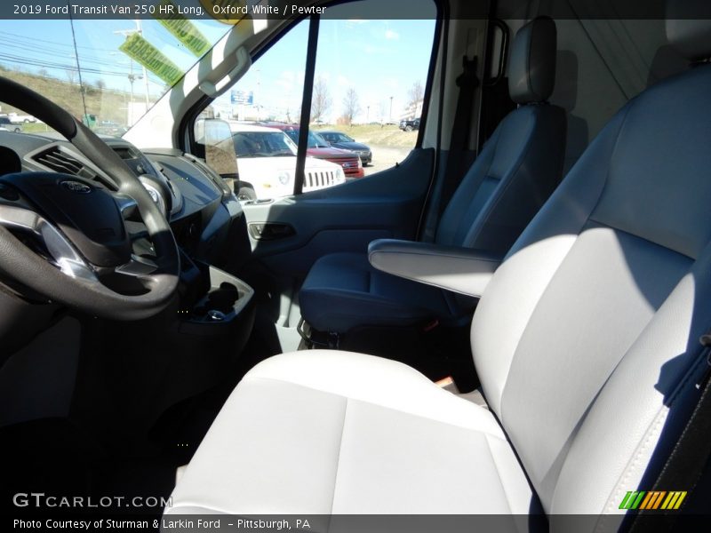 Oxford White / Pewter 2019 Ford Transit Van 250 HR Long