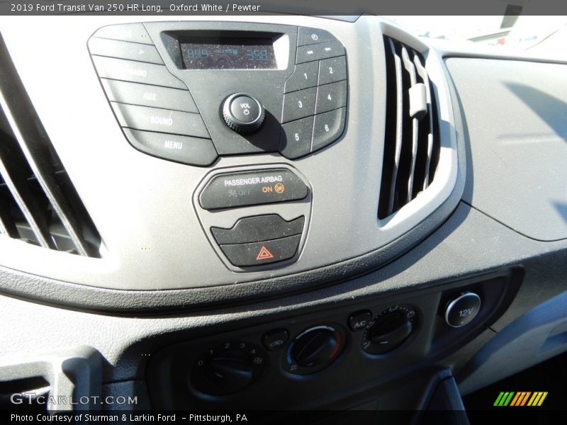 Oxford White / Pewter 2019 Ford Transit Van 250 HR Long