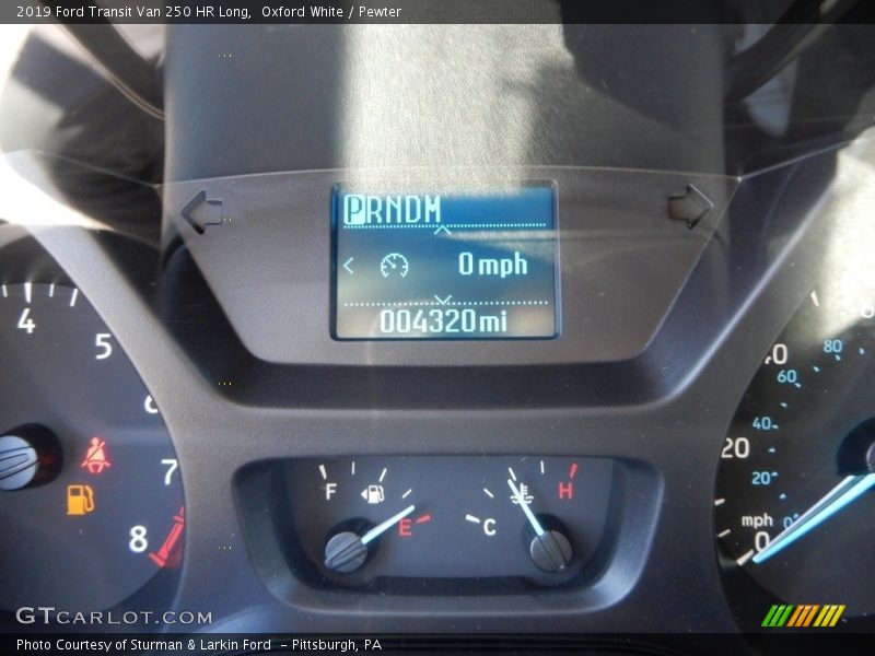 Oxford White / Pewter 2019 Ford Transit Van 250 HR Long