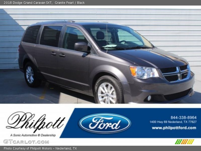 Granite Pearl / Black 2018 Dodge Grand Caravan SXT