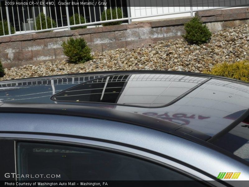 Glacier Blue Metallic / Gray 2009 Honda CR-V EX 4WD