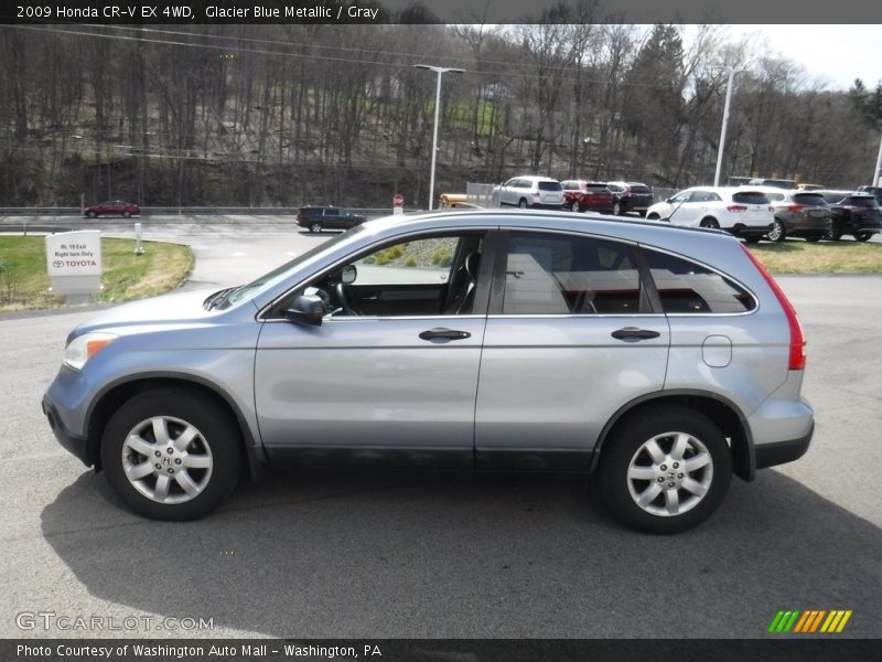 Glacier Blue Metallic / Gray 2009 Honda CR-V EX 4WD
