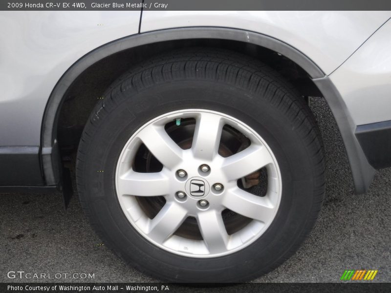 Glacier Blue Metallic / Gray 2009 Honda CR-V EX 4WD