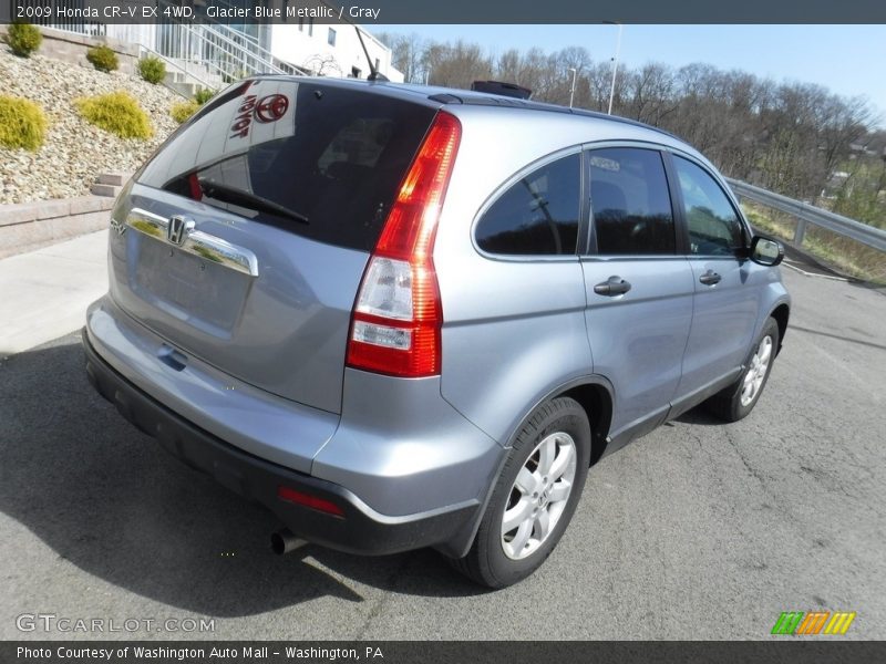 Glacier Blue Metallic / Gray 2009 Honda CR-V EX 4WD