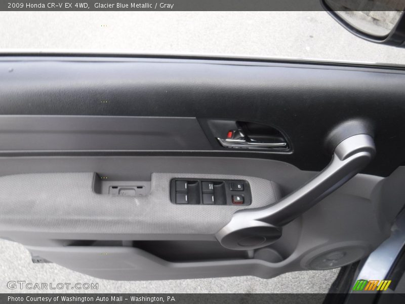 Glacier Blue Metallic / Gray 2009 Honda CR-V EX 4WD