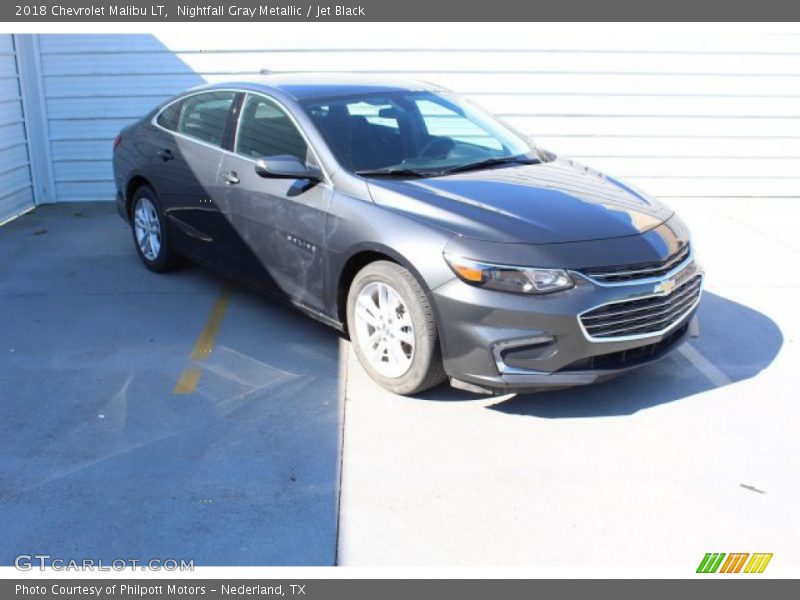 Nightfall Gray Metallic / Jet Black 2018 Chevrolet Malibu LT