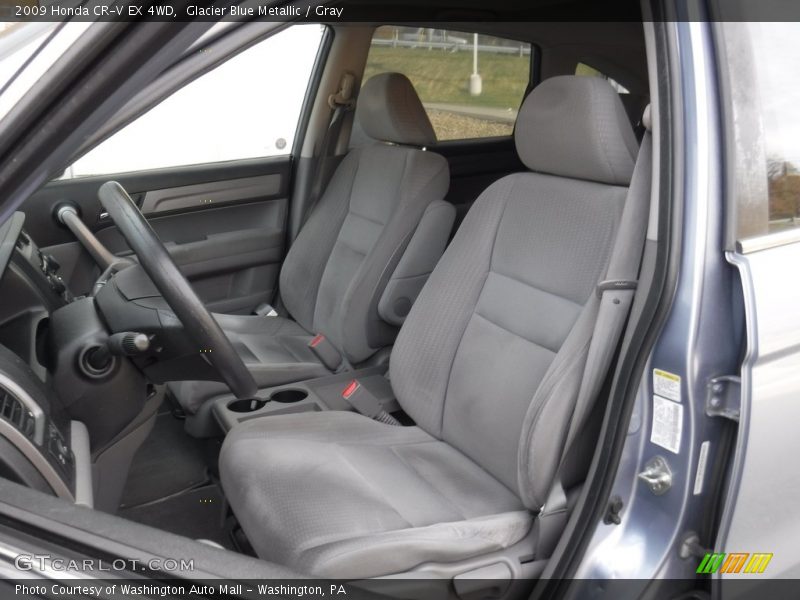 Glacier Blue Metallic / Gray 2009 Honda CR-V EX 4WD
