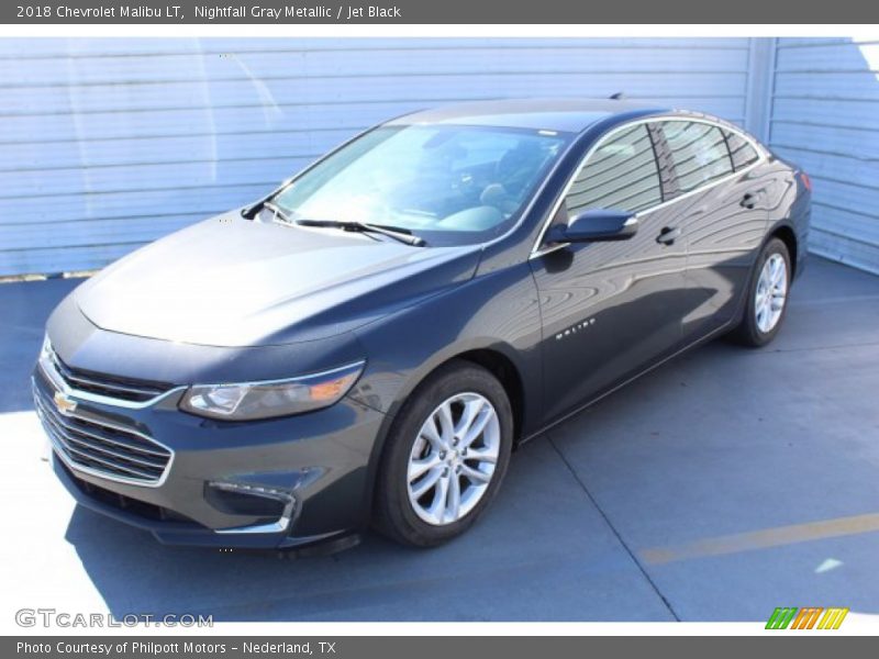 Nightfall Gray Metallic / Jet Black 2018 Chevrolet Malibu LT