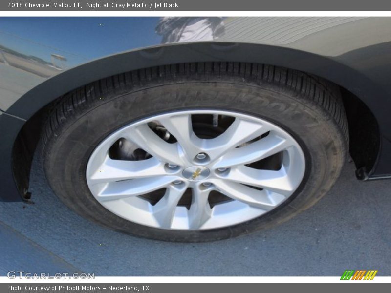 Nightfall Gray Metallic / Jet Black 2018 Chevrolet Malibu LT