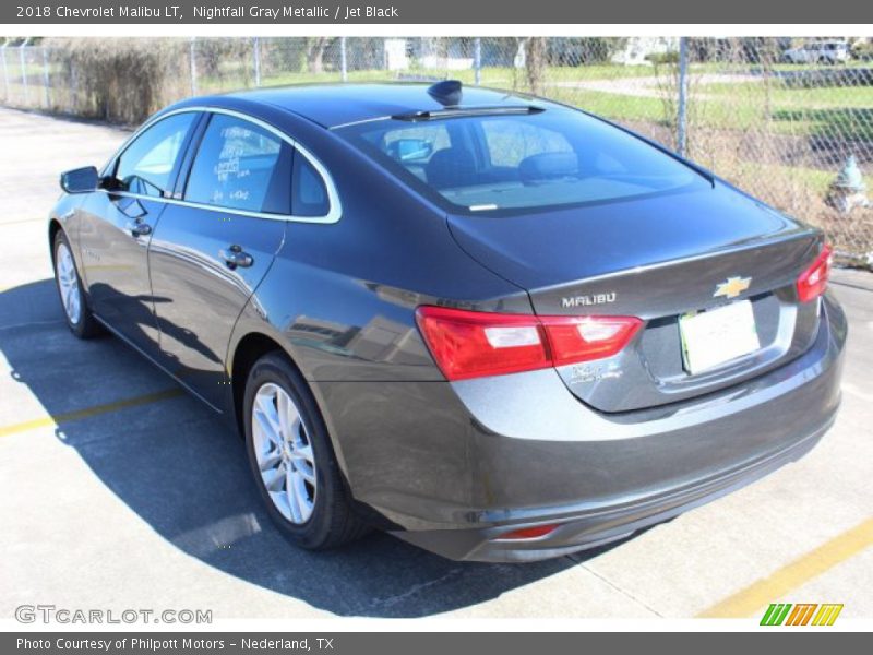 Nightfall Gray Metallic / Jet Black 2018 Chevrolet Malibu LT