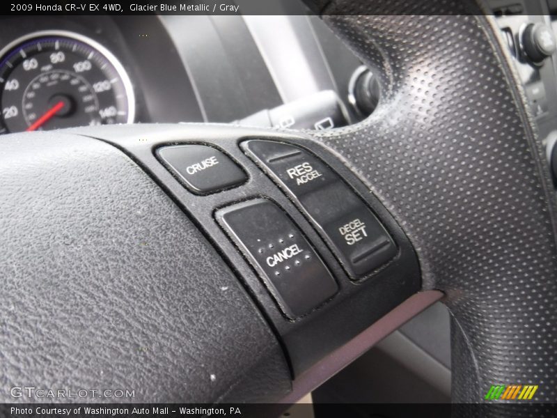 Glacier Blue Metallic / Gray 2009 Honda CR-V EX 4WD