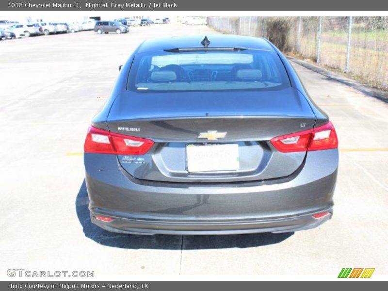 Nightfall Gray Metallic / Jet Black 2018 Chevrolet Malibu LT