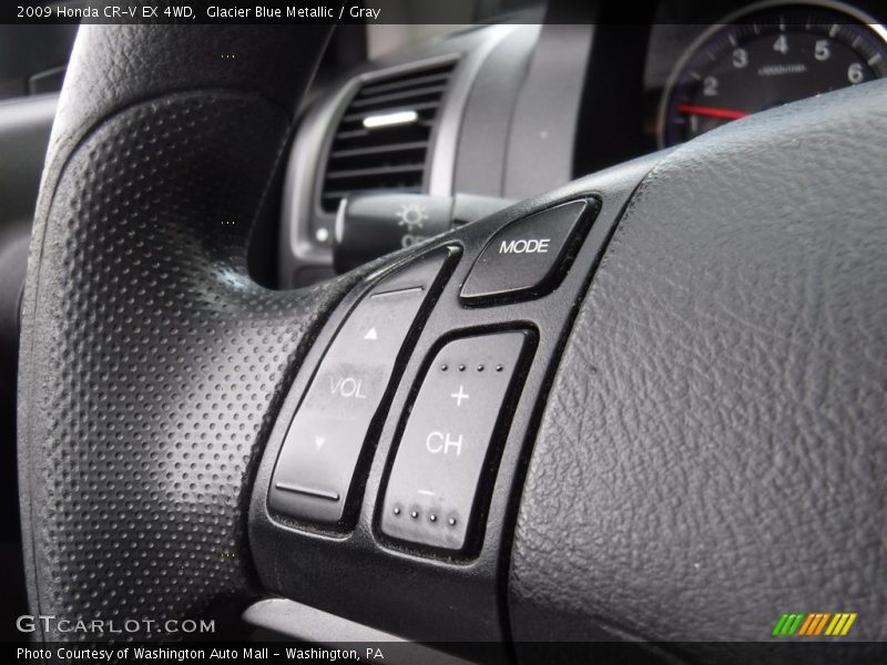 Glacier Blue Metallic / Gray 2009 Honda CR-V EX 4WD
