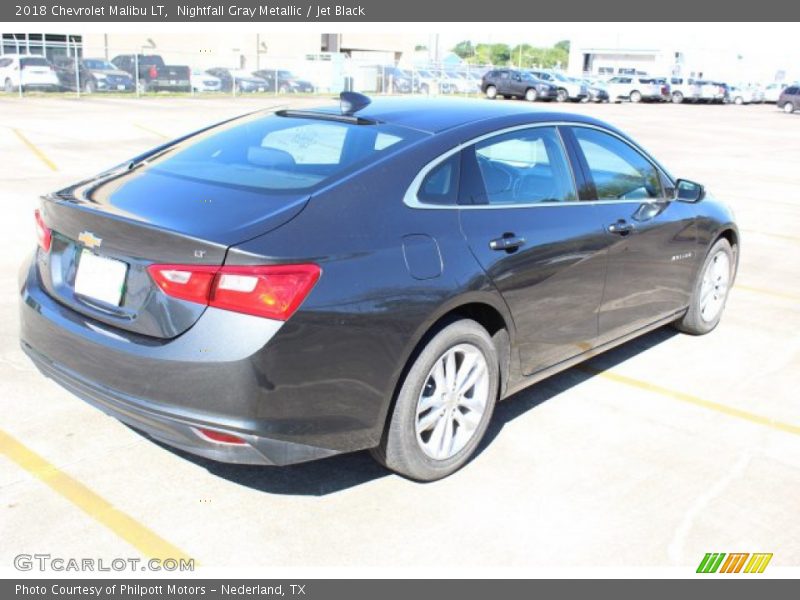 Nightfall Gray Metallic / Jet Black 2018 Chevrolet Malibu LT