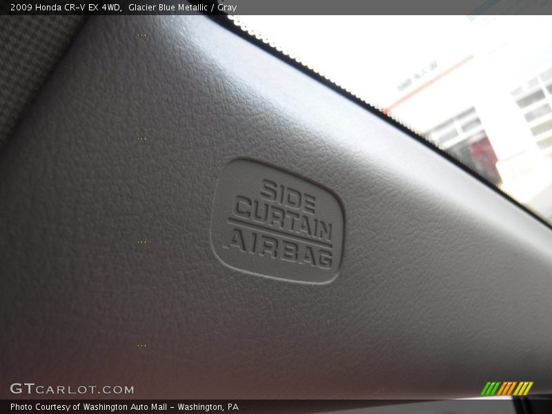 Glacier Blue Metallic / Gray 2009 Honda CR-V EX 4WD