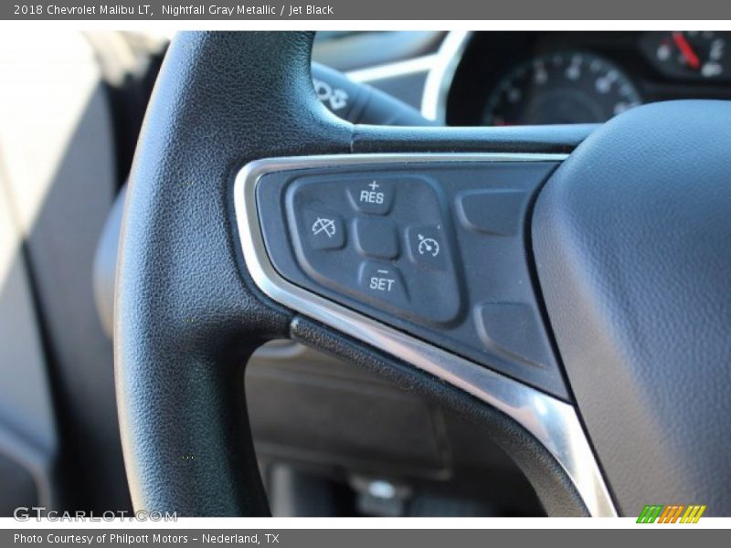Nightfall Gray Metallic / Jet Black 2018 Chevrolet Malibu LT