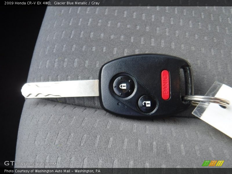Glacier Blue Metallic / Gray 2009 Honda CR-V EX 4WD