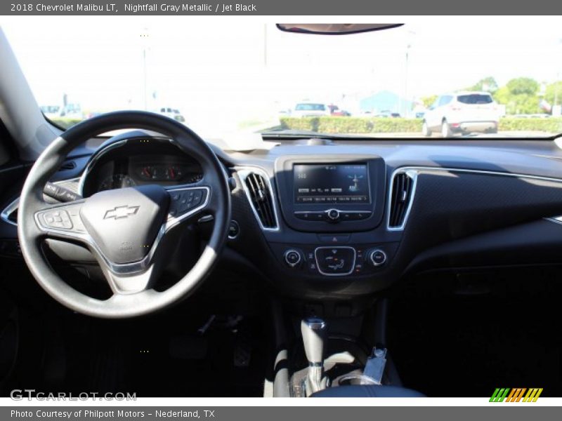 Nightfall Gray Metallic / Jet Black 2018 Chevrolet Malibu LT