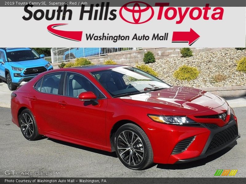 Supersonic Red / Ash 2019 Toyota Camry SE
