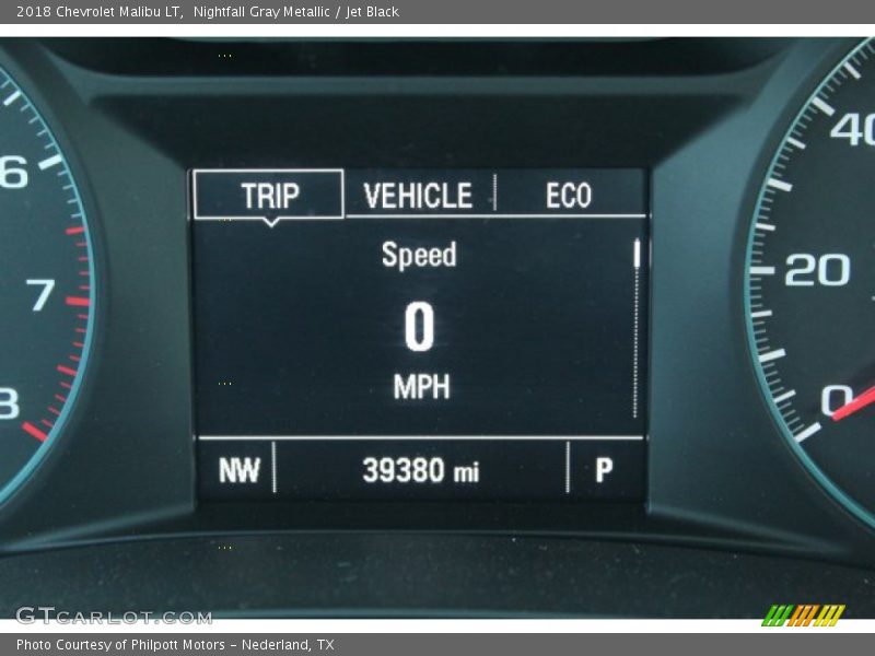 Nightfall Gray Metallic / Jet Black 2018 Chevrolet Malibu LT