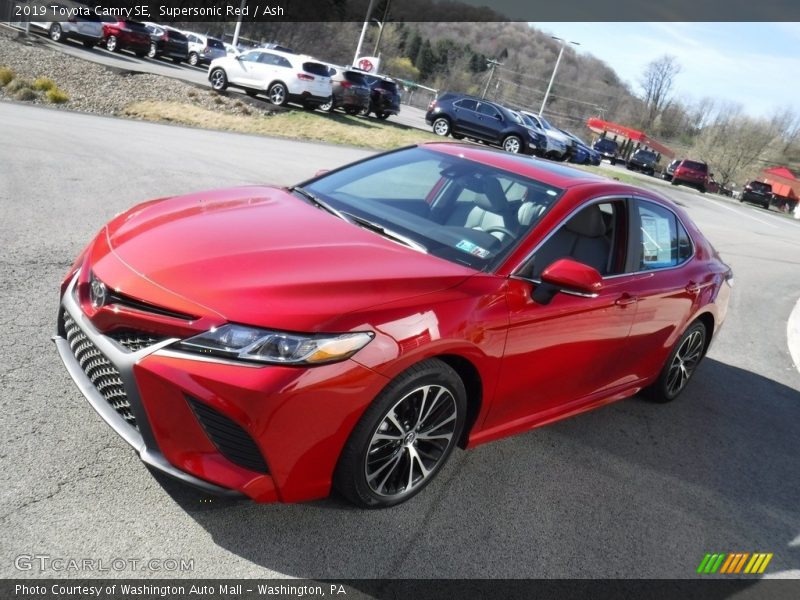 Supersonic Red / Ash 2019 Toyota Camry SE