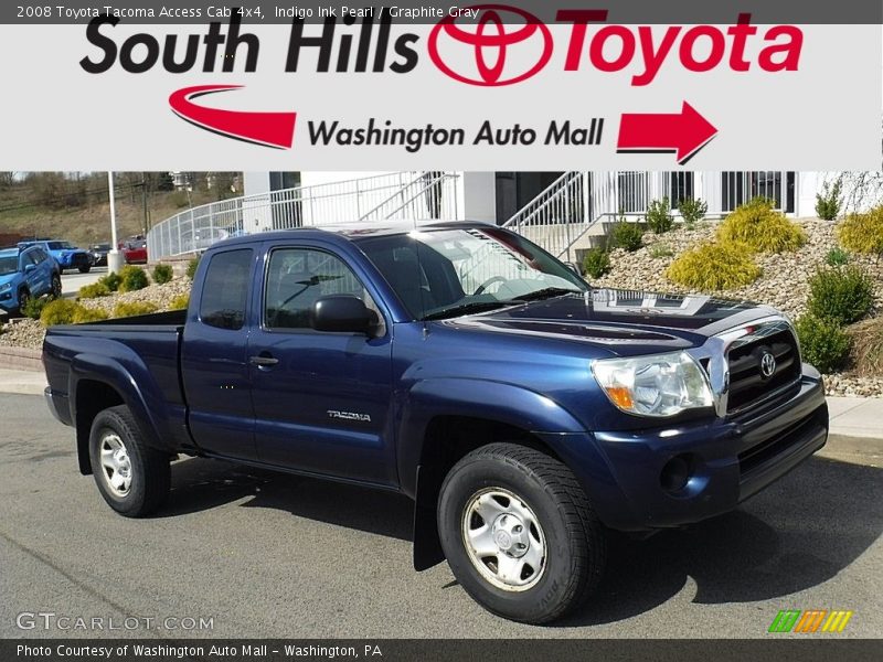 Indigo Ink Pearl / Graphite Gray 2008 Toyota Tacoma Access Cab 4x4