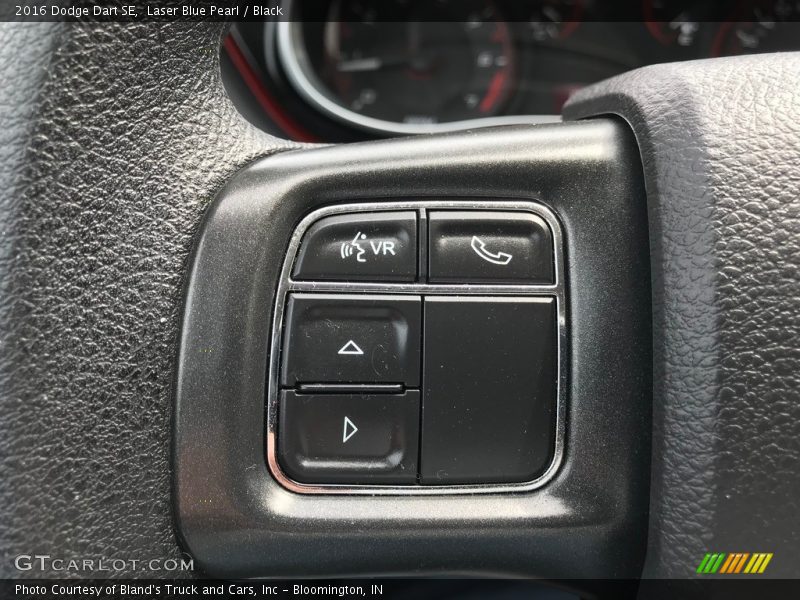 Laser Blue Pearl / Black 2016 Dodge Dart SE