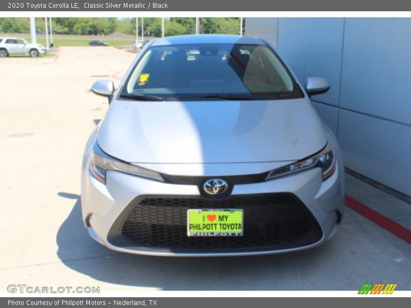 Classic Silver Metallic / Black 2020 Toyota Corolla LE