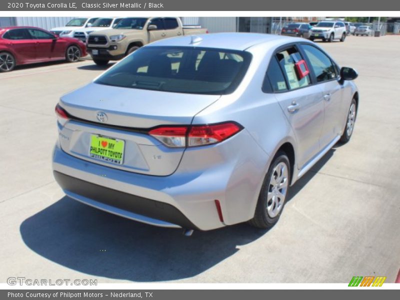 Classic Silver Metallic / Black 2020 Toyota Corolla LE