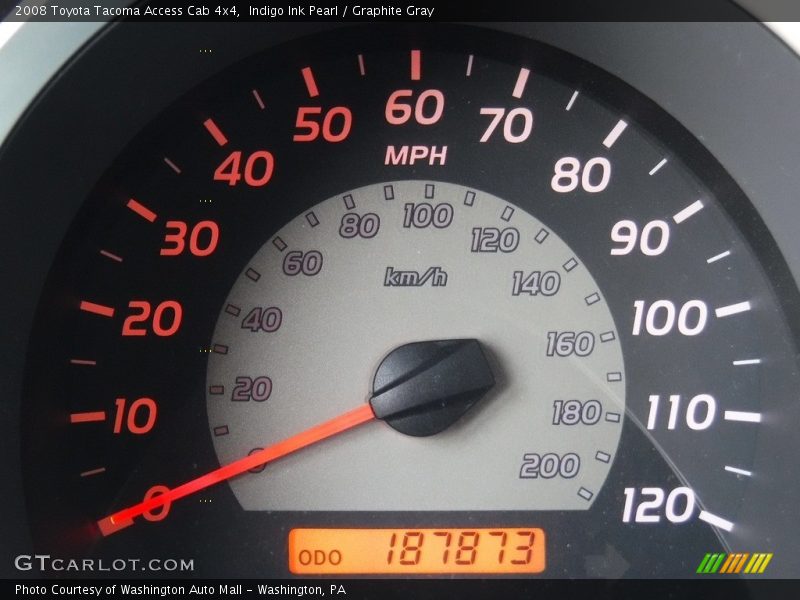 Indigo Ink Pearl / Graphite Gray 2008 Toyota Tacoma Access Cab 4x4