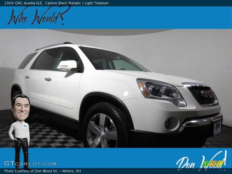 Carbon Black Metallic / Light Titanium 2009 GMC Acadia SLE