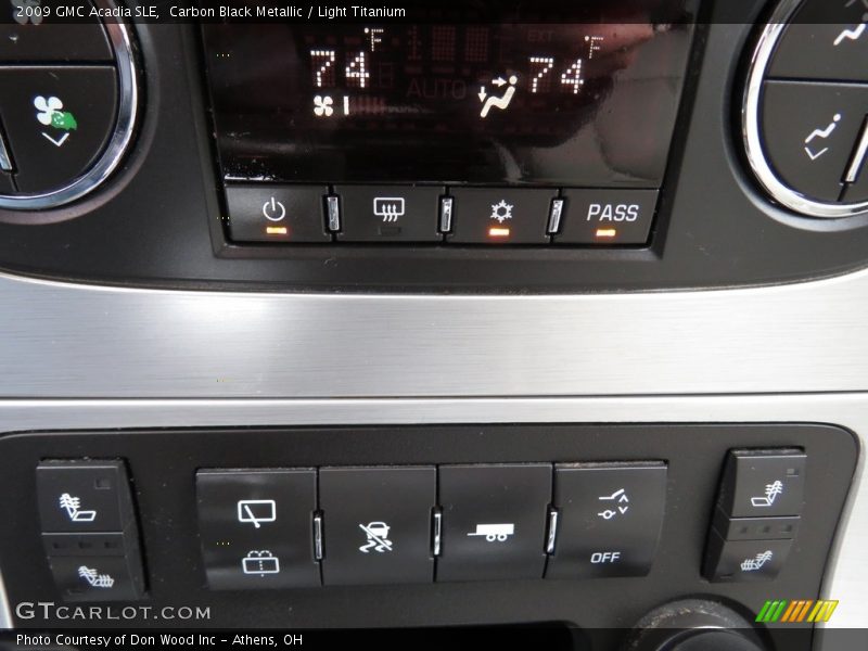 Carbon Black Metallic / Light Titanium 2009 GMC Acadia SLE