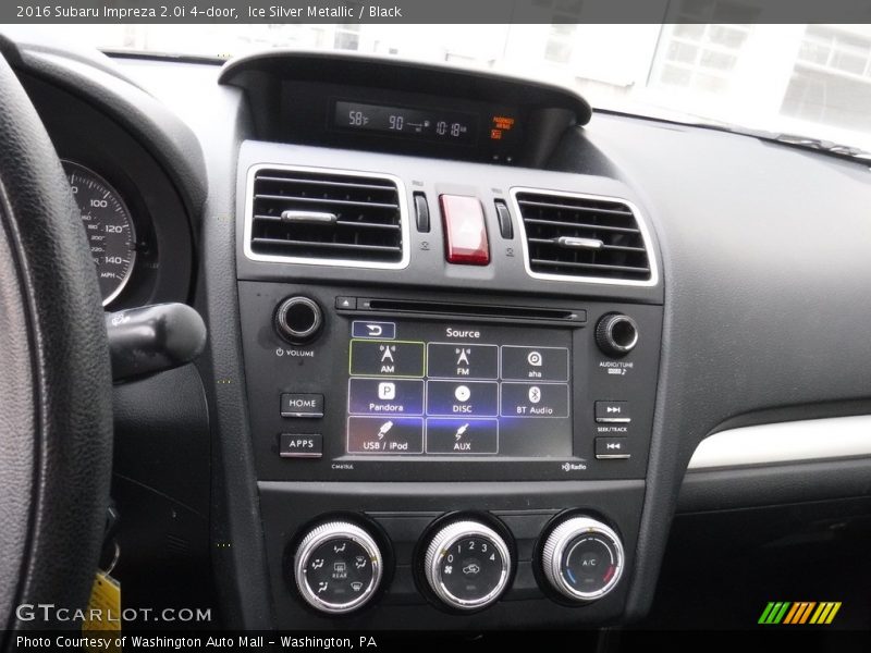 Ice Silver Metallic / Black 2016 Subaru Impreza 2.0i 4-door