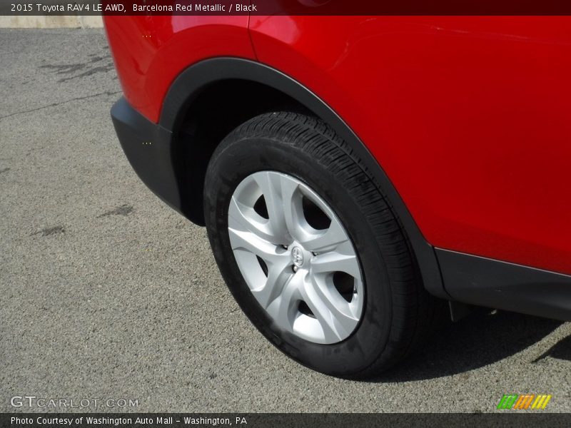 Barcelona Red Metallic / Black 2015 Toyota RAV4 LE AWD