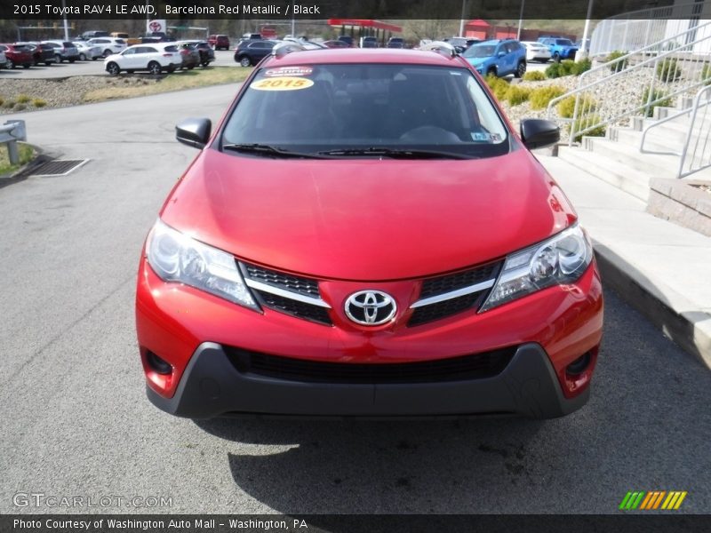 Barcelona Red Metallic / Black 2015 Toyota RAV4 LE AWD