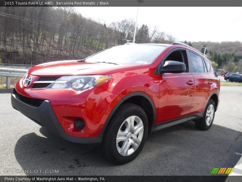 Barcelona Red Metallic / Black 2015 Toyota RAV4 LE AWD