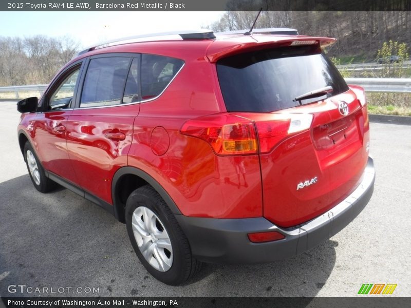 Barcelona Red Metallic / Black 2015 Toyota RAV4 LE AWD