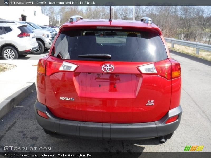 Barcelona Red Metallic / Black 2015 Toyota RAV4 LE AWD