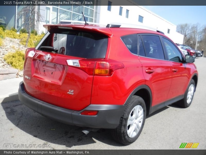 Barcelona Red Metallic / Black 2015 Toyota RAV4 LE AWD