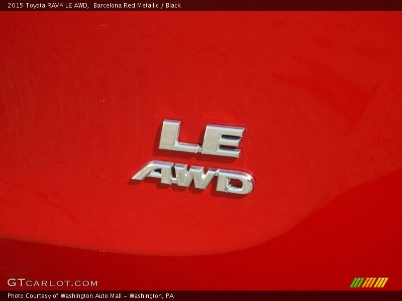 Barcelona Red Metallic / Black 2015 Toyota RAV4 LE AWD