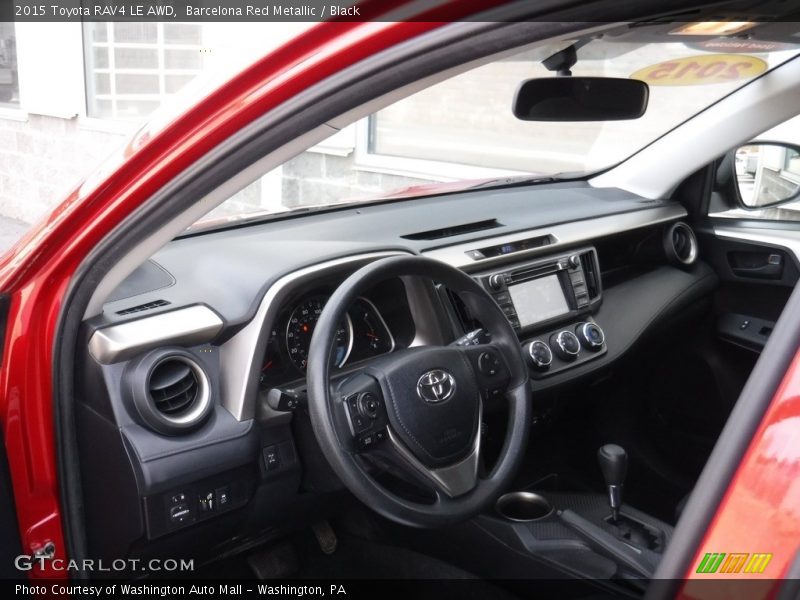 Barcelona Red Metallic / Black 2015 Toyota RAV4 LE AWD